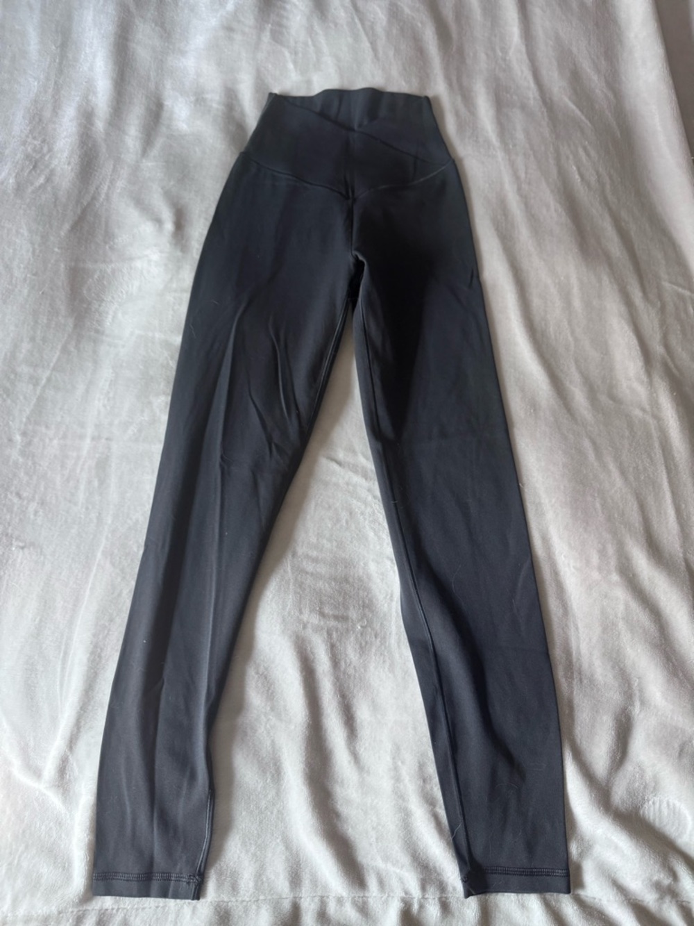Aerie XS cross over waist leggings in slate gray